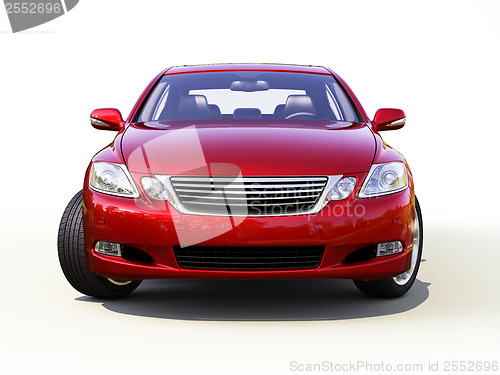 Image of Modern car on a light background