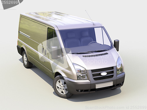 Image of Gray commercial delivery van