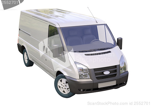 Image of Commercial van isolated