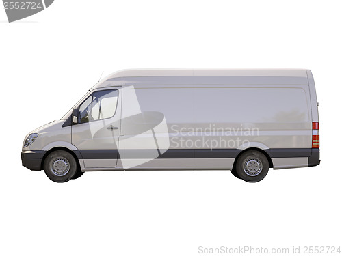 Image of Commercial van isolated