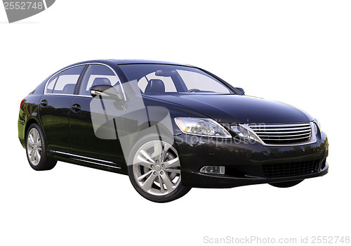 Image of Modern luxury car isolated