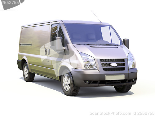 Image of Gray commercial delivery van