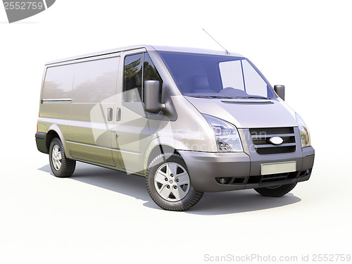 Image of Gray commercial delivery van