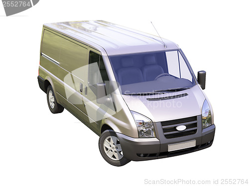 Image of Gray commercial delivery van