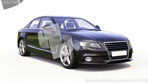 Image of Modern car on a light background