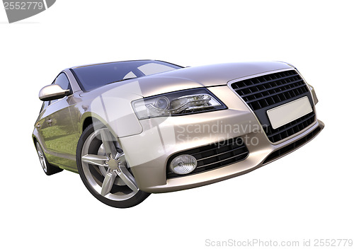 Image of Modern luxury car isolated