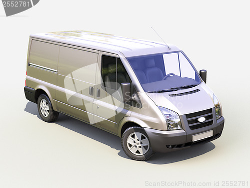 Image of Gray commercial delivery van