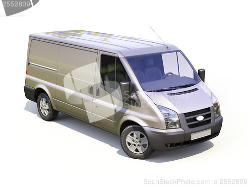 Image of Gray commercial delivery van