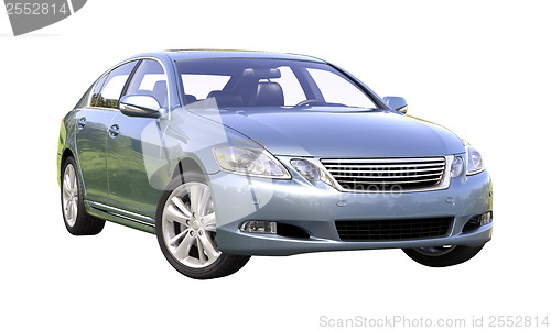 Image of Modern luxury car isolated