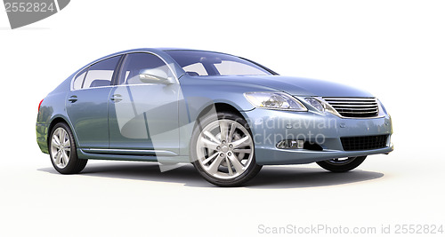 Image of Modern car on a light background