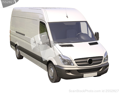 Image of Commercial van isolated