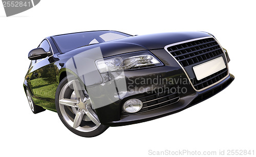 Image of Modern luxury car isolated