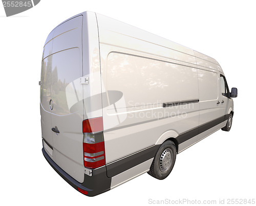 Image of Commercial van isolated