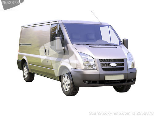 Image of Gray commercial delivery van