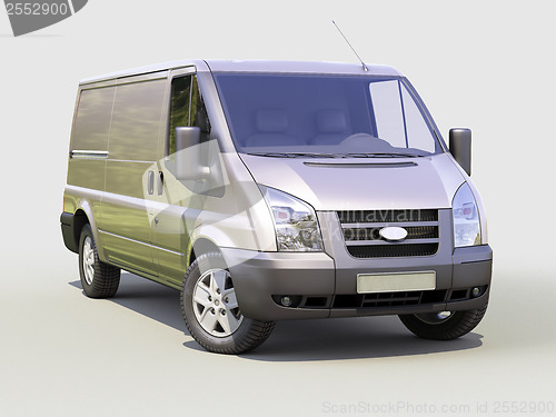 Image of Gray commercial delivery van