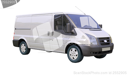 Image of Commercial van isolated