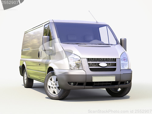 Image of Gray commercial delivery van