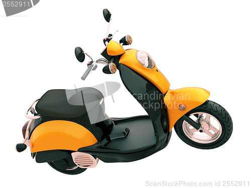 Image of Classic scooter isolated