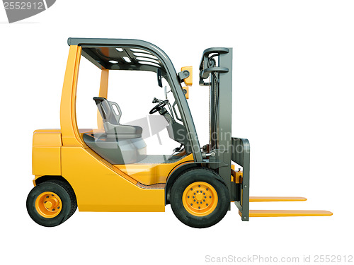 Image of Forklift truck isolated