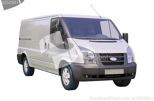 Image of Commercial van isolated