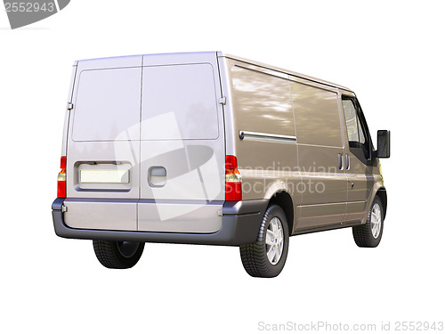 Image of Gray commercial delivery van