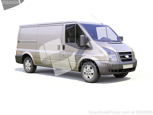 Image of Gray commercial delivery van