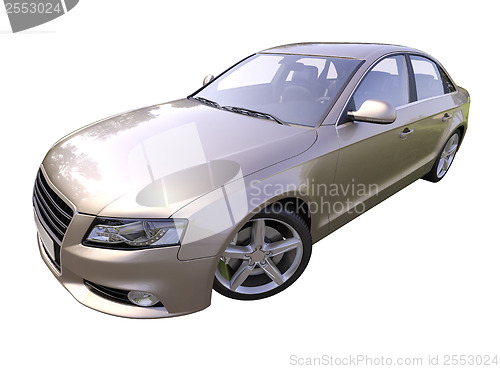 Image of Modern luxury car isolated