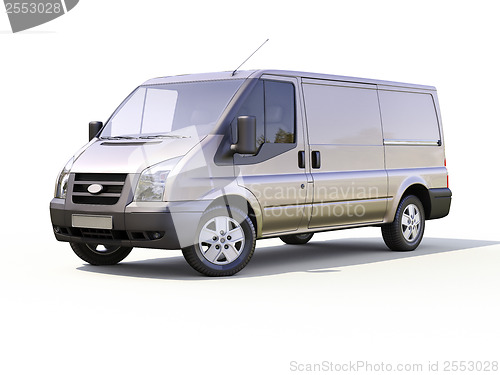 Image of Gray commercial delivery van