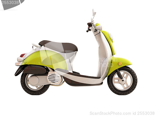 Image of Classic scooter isolated