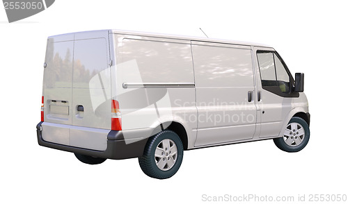 Image of Commercial van isolated