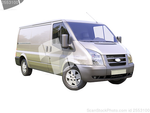 Image of Gray commercial delivery van