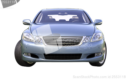 Image of Modern luxury car isolated