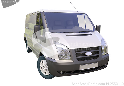 Image of Commercial van isolated