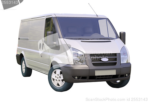 Image of Commercial van isolated