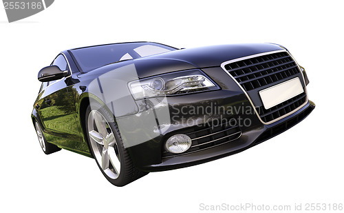 Image of Modern luxury car isolated