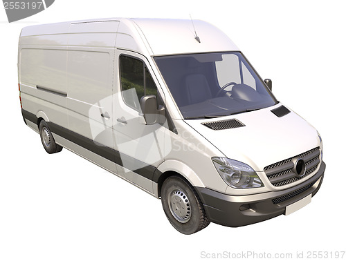 Image of Commercial van isolated