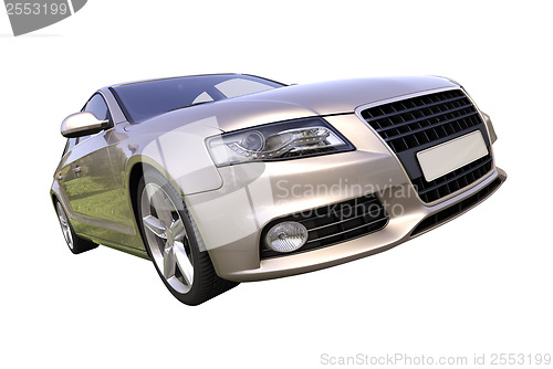 Image of Modern luxury car isolated