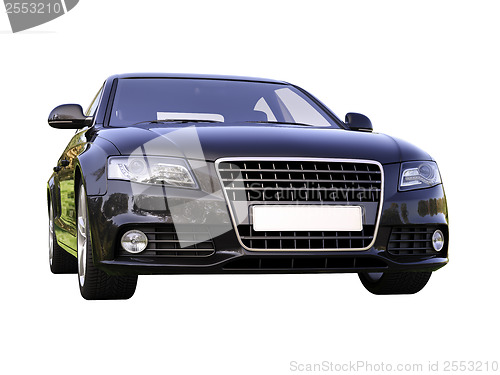 Image of Modern luxury car isolated