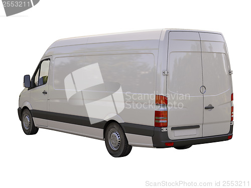 Image of Commercial van isolated