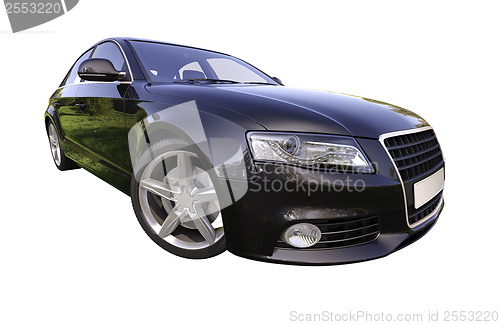 Image of Modern luxury car isolated