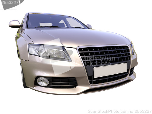 Image of Modern luxury car isolated