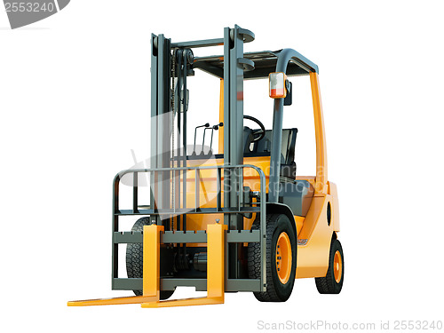 Image of Forklift truck isolated
