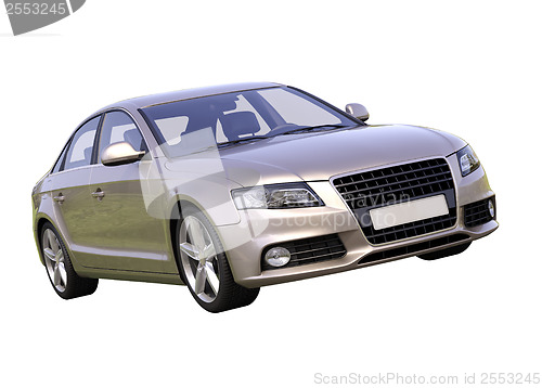 Image of Modern luxury car isolated