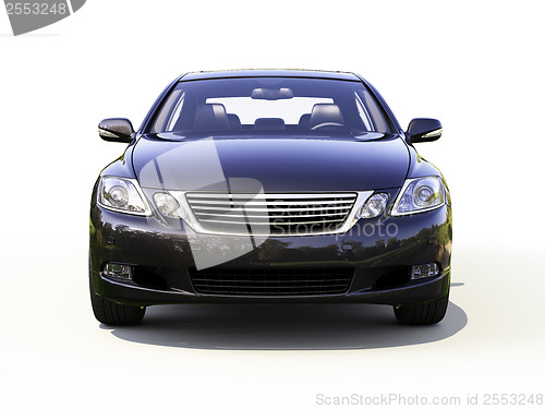 Image of Modern car on a light background