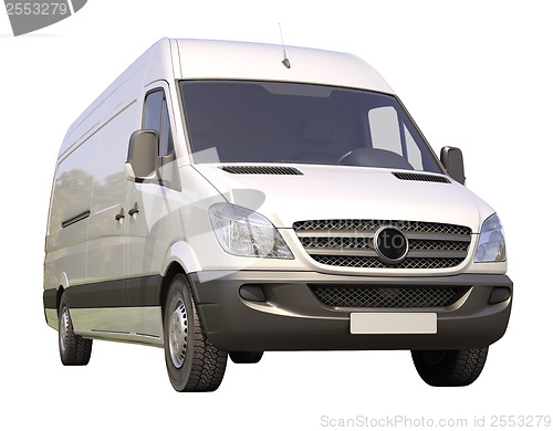 Image of Commercial van isolated