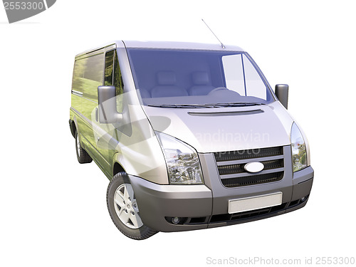 Image of Gray commercial delivery van