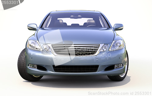 Image of Modern car on a light background