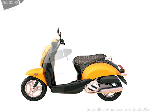 Image of Classic scooter isolated