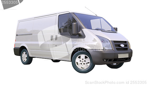 Image of Commercial van isolated