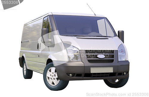 Image of Commercial van isolated